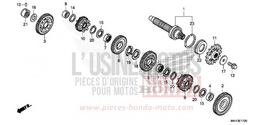 GETRIEBE (GEGENWELLE) ADV750H de 2017